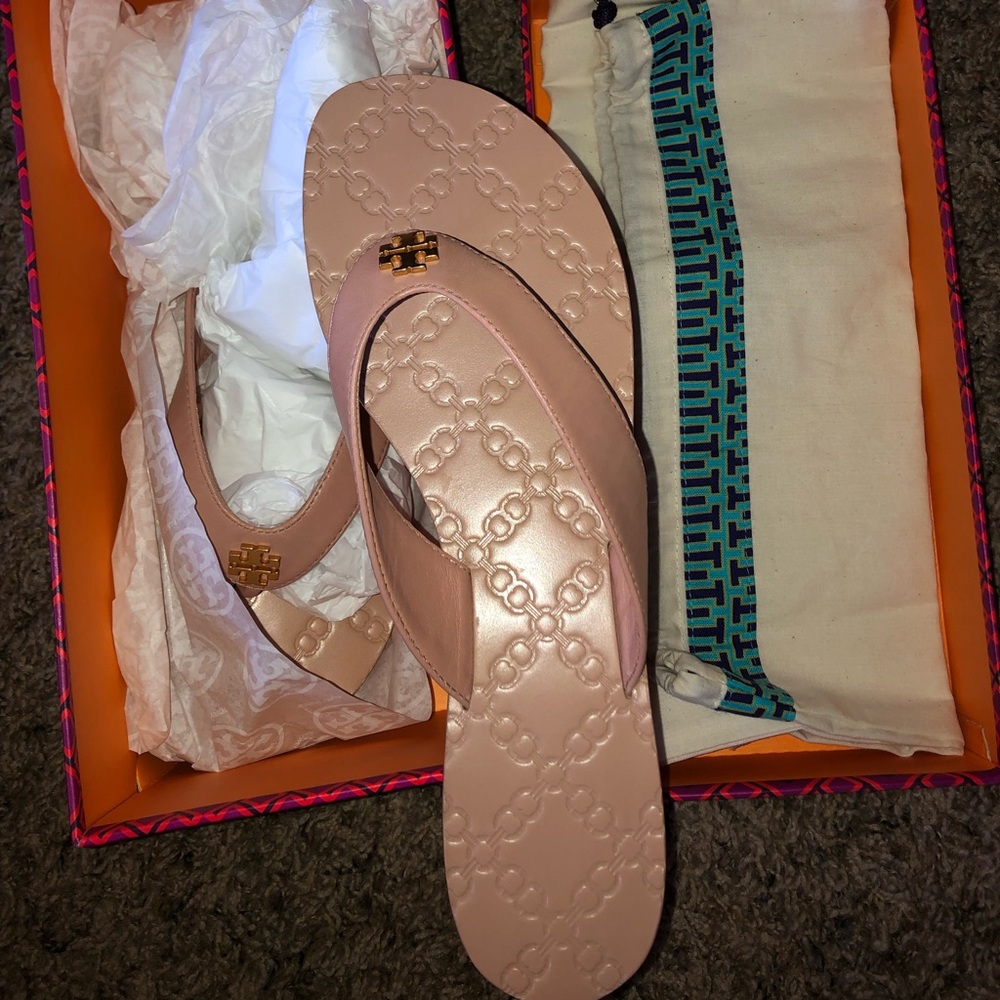 Tory Burch never worn before flip flops